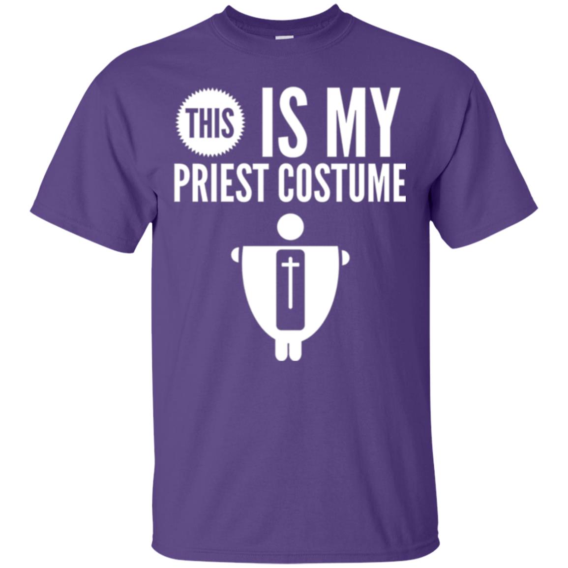 Halloween T-shirt This Is My Priest Purple