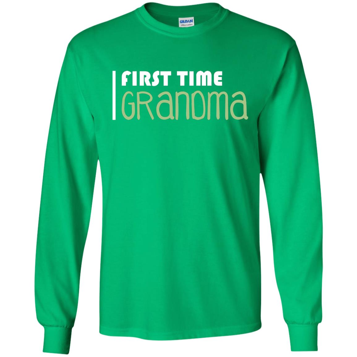 First Time Grandma Shirt Irish Green