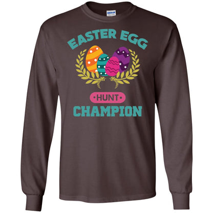 Easter Egg Hunt Champion Easter Day T-shirt Dark Chocolate