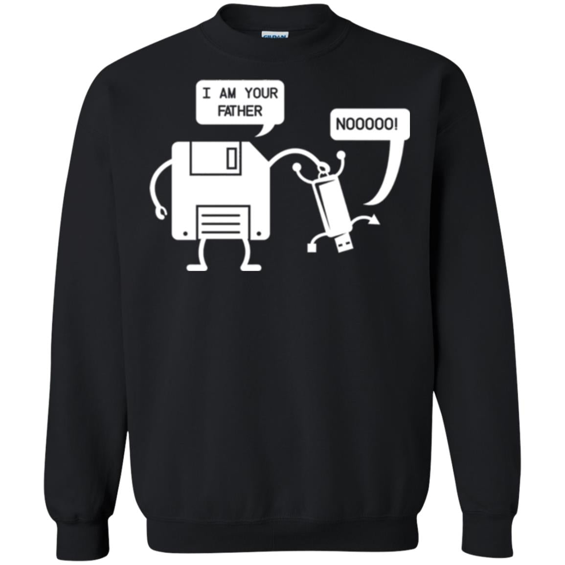 Usb Floppy Disk T-shirt I Am Your Father Black
