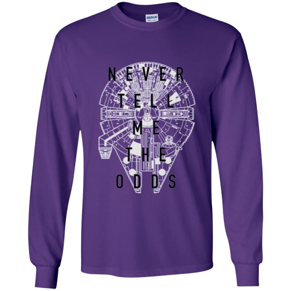 Film T-shirt Falcon Never Tell Me The Odds T-shirt Purple