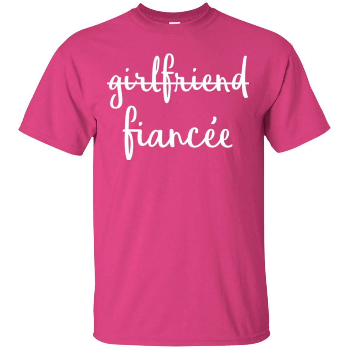 Fiance Engagement Party T-shirt Girlfriend Fiancee Heliconia