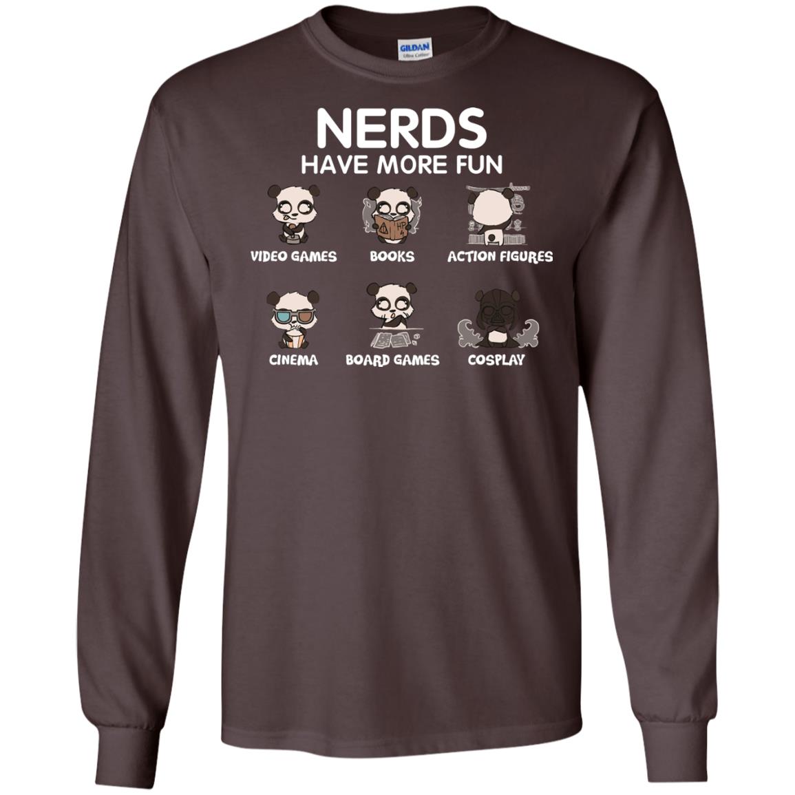 Nerds Have More Fun Video Games Books Action Figures Shirts Dark Chocolate