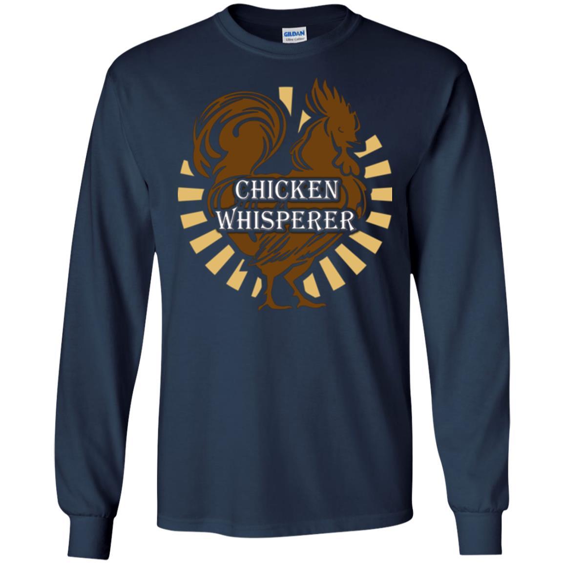 Farmer T-shirt Chicken Whisperer Navy