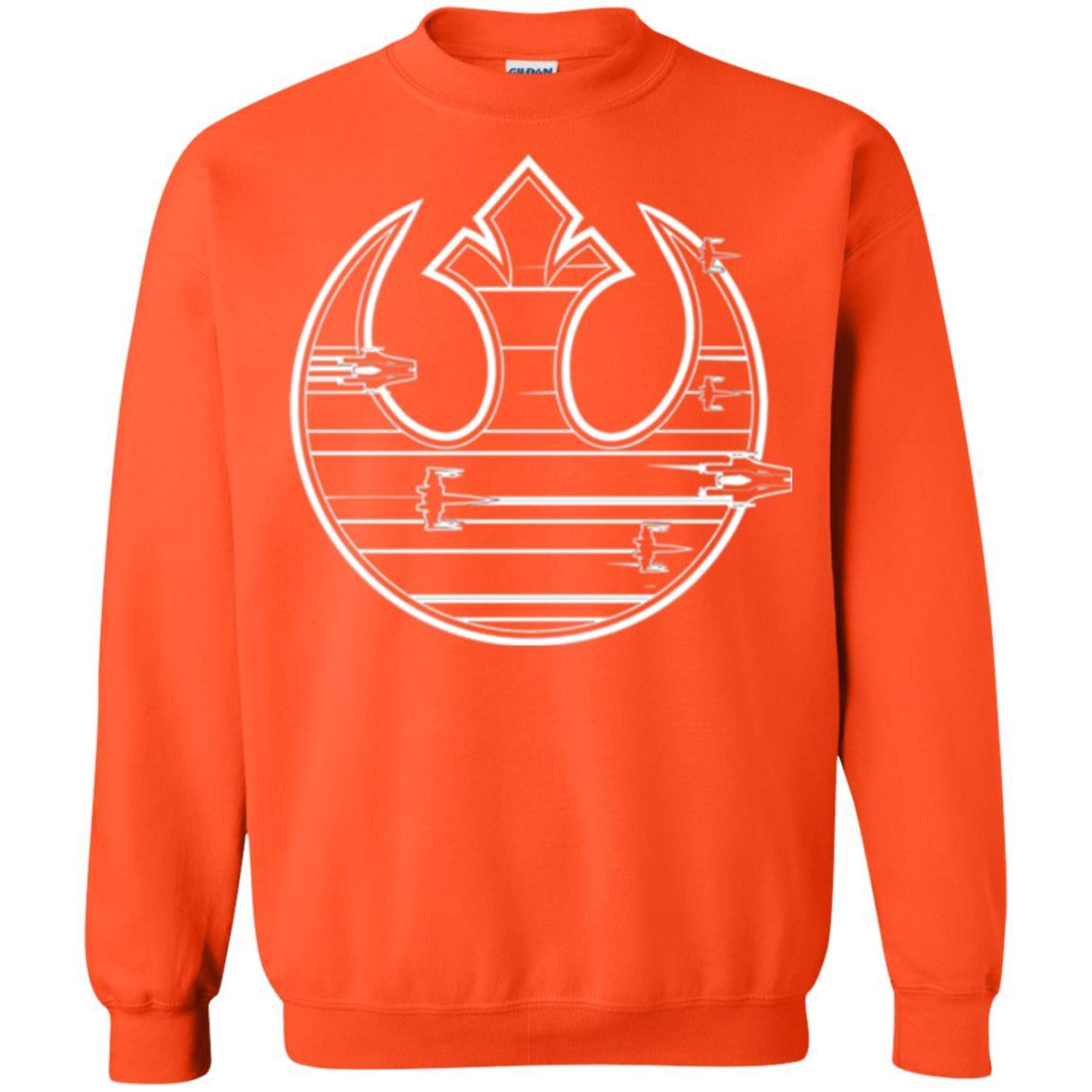 Film T-shirt Last Jedi Rebel Resistance Ship Logo Orange