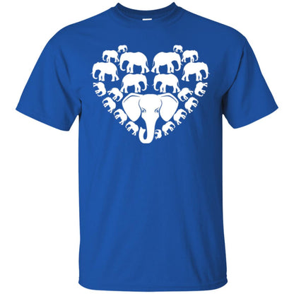 Elephant Lovers T-shirt Special Elephant Heart Royal
