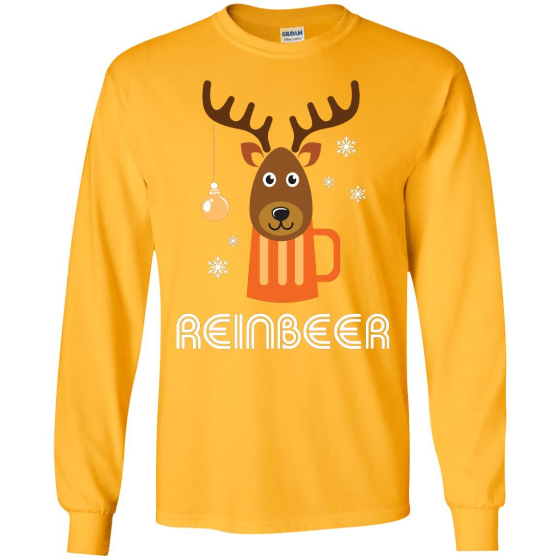 Christmas T-shirt Reinbeer Gold
