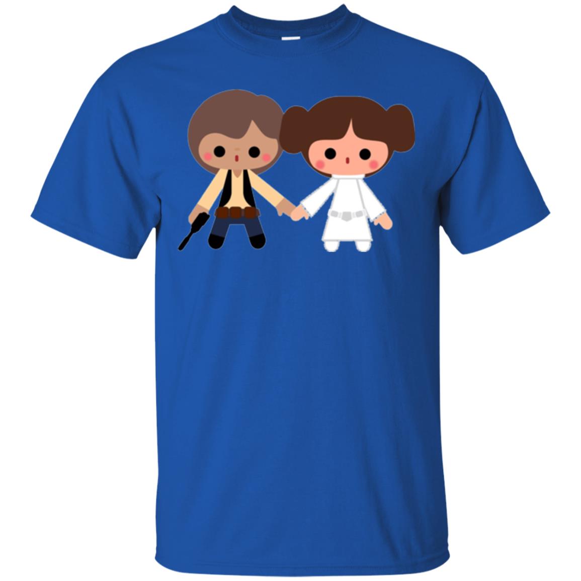 Cartoon T-shirt Han Solo Princess Leia Royal