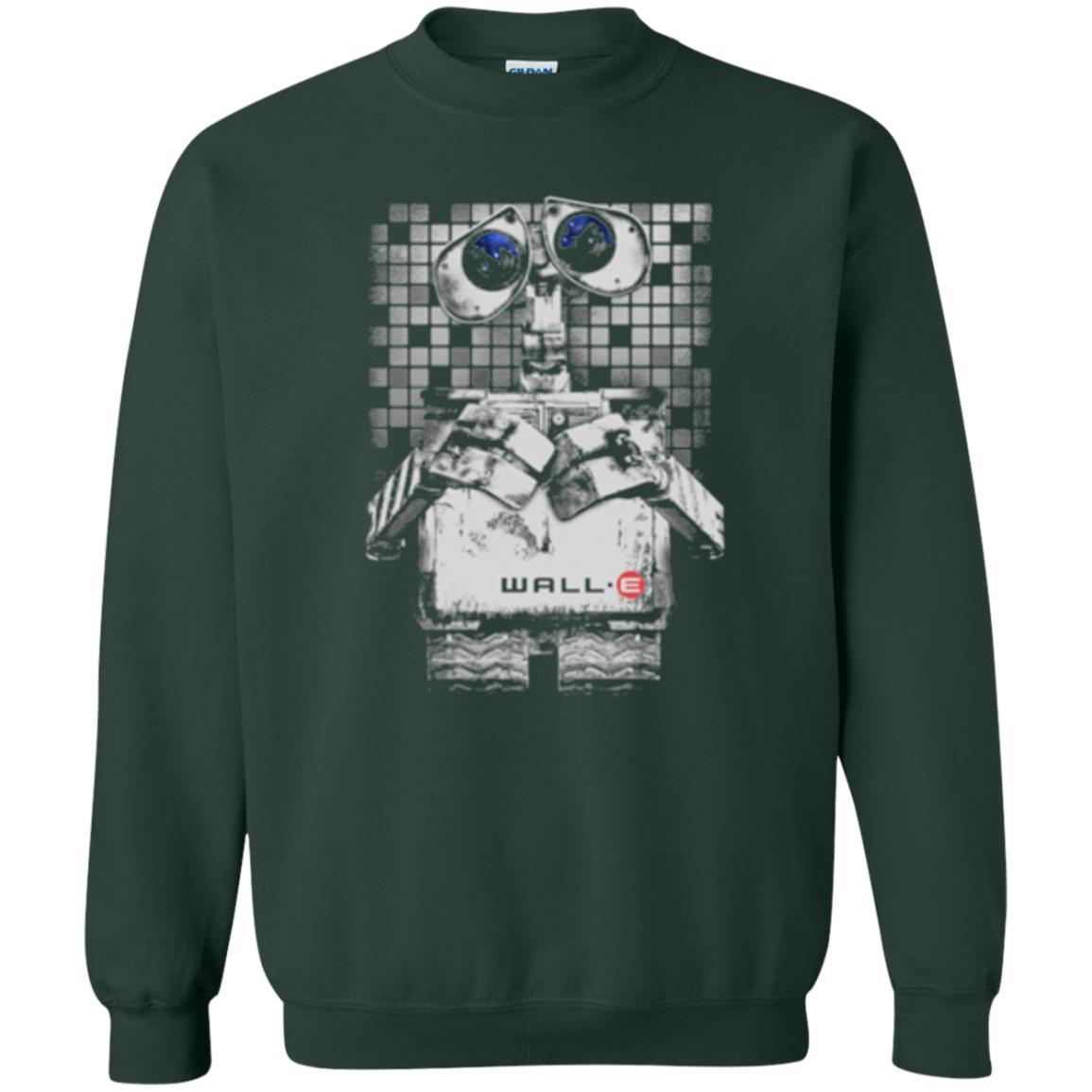Film T-shirt Wall-e Tile Portrait Graphic Forest Green