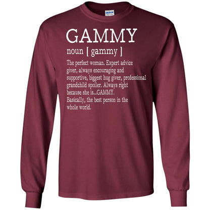 Gammy Definition Nana T-shirt Maroon