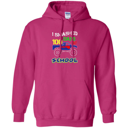 Trucker T-shirt I Smashed 100 Day Of School Heliconia