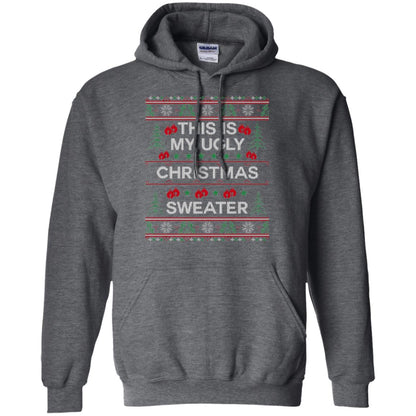 Christmas T-shirt This Is My Ugly Christmas Sweater Dark Heather