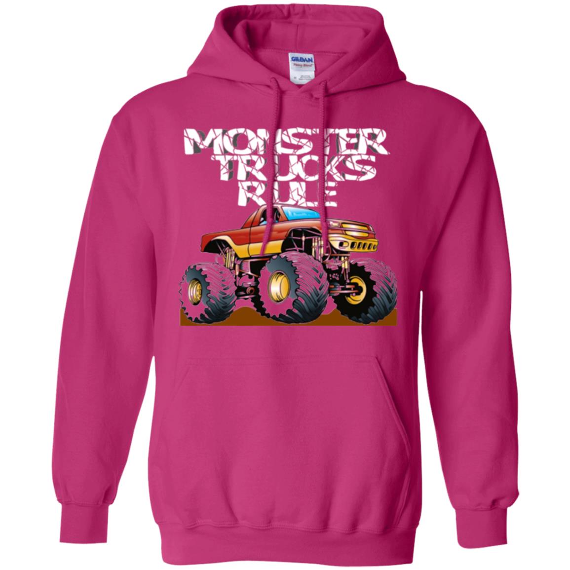 Monster Trucks Rule T-shirt Heliconia