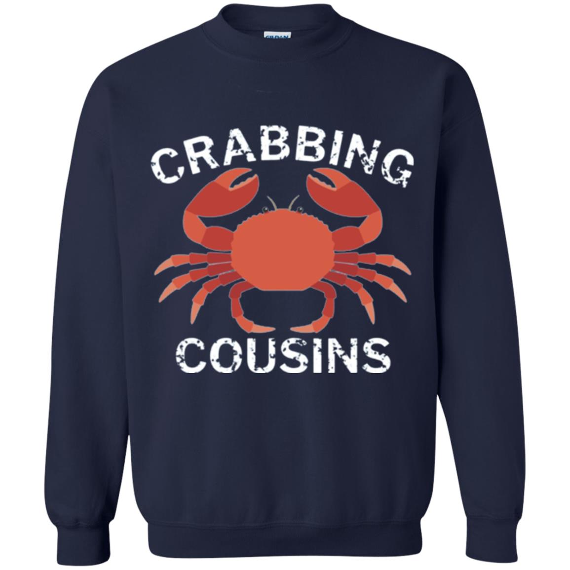 Fishing Lovers T-shirt Crabbing Cousins Navy