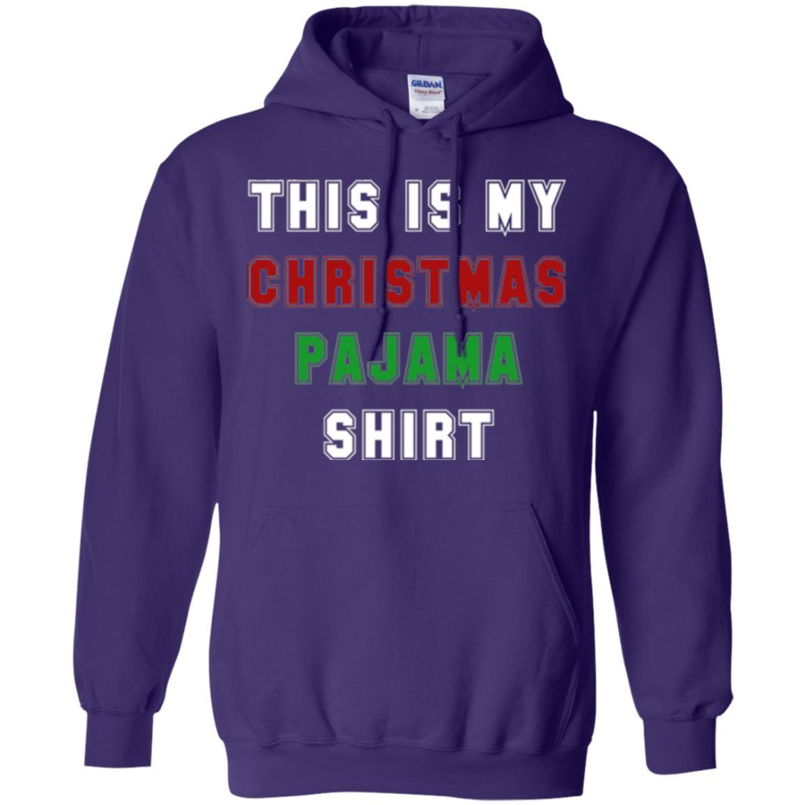 Christmas T-shirt This Is My Christmas Pajama Purple