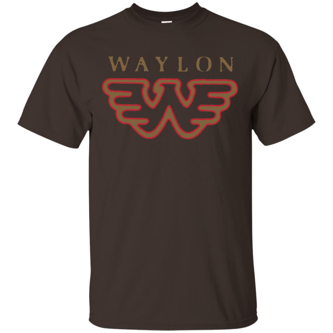 Waylon Jennings Flying W Logo Shirt Dark Chocolate