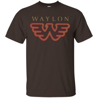 Waylon Jennings Flying W Logo Shirt Dark Chocolate