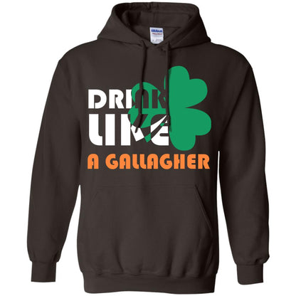 Drink Like A Gallagher Saint Patrick_s Day T-shirt Dark Chocolate