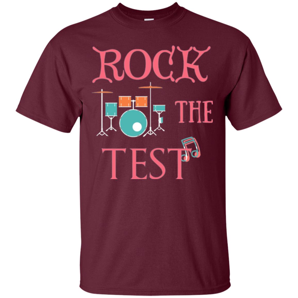 Rock The Test Professor Teacher T-shirt Maroon