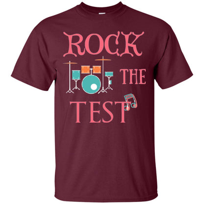 Rock The Test Professor Teacher T-shirt Maroon