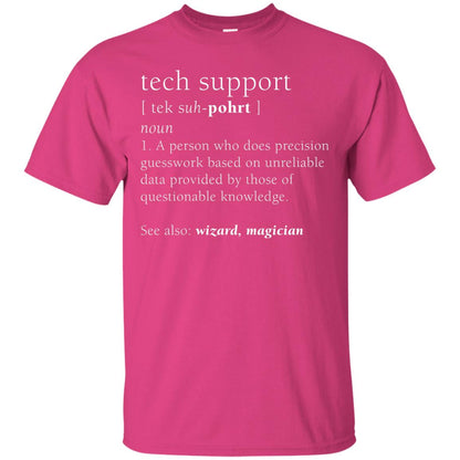 Tech Support Definition Funny Cute Computer Nerd Shirt Heliconia