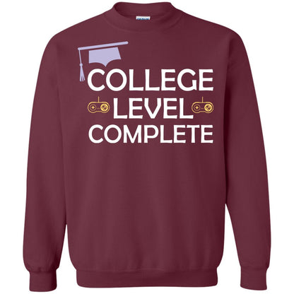 College Level Complete Funny College Graduation Shirt Maroon