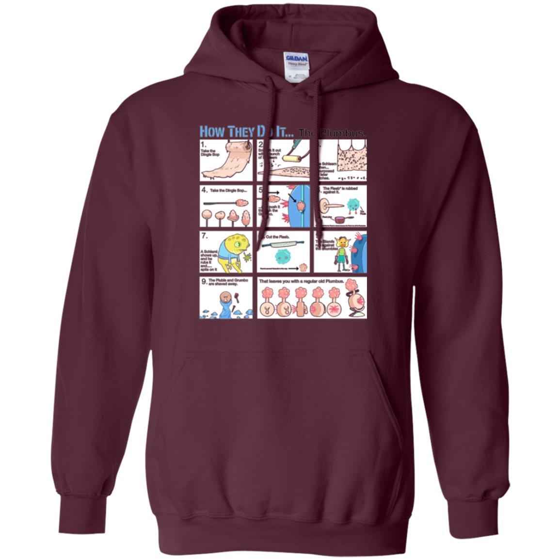 Film T-shirt How They Do Itthe Plumbus Maroon