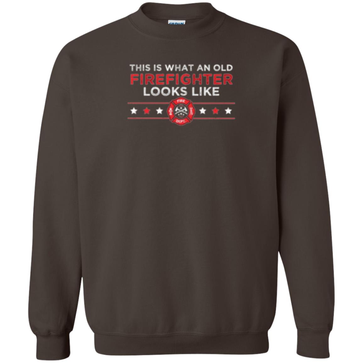 This Is What An Old Firefighter Looks Like T-shirt Dark Chocolate