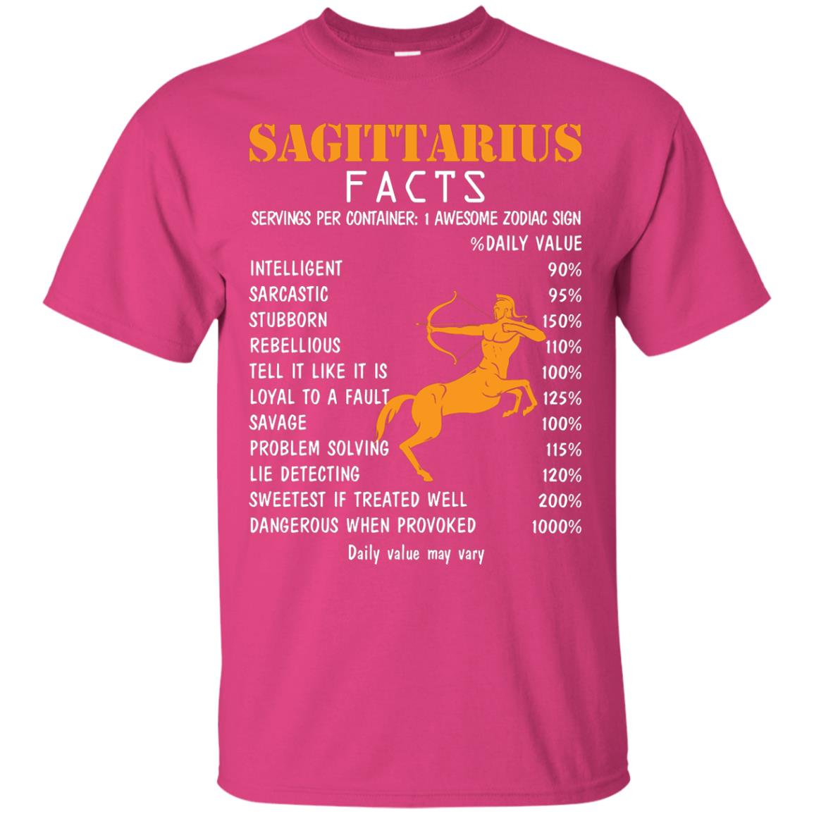 Sagittarius Facts 1 Awesome Zodiac Sign Gift Shirt For Sagittarius Horoscope Heliconia