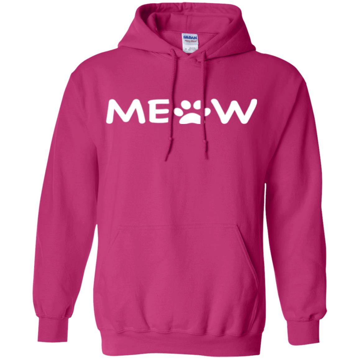 Cat Lovers T-shirt Meow Kitten Paw Heliconia