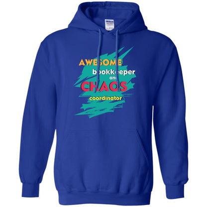 Bookkeeper T-shirt Awesome Bookkeeper And Chaos Coordinator Royal