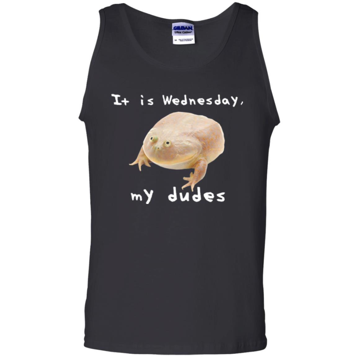 Funny Frog T-shirt It Is Wednesday My Dudes Black