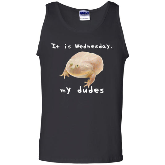 Funny Frog T-shirt It Is Wednesday My Dudes Black