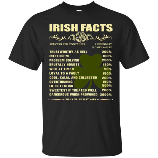 Irish Facts Intelligent Problem Solving Shirt Black