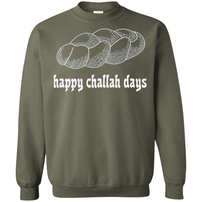 Baker T-shirt Happy Challah Days T-shirt Military Green