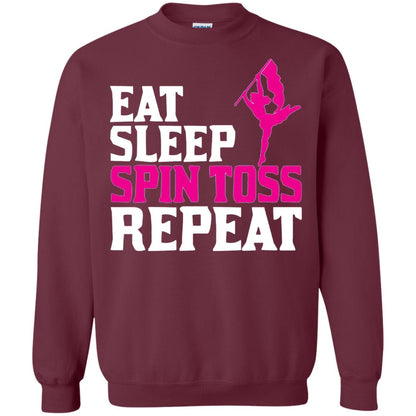 Eat Sleep Spin Toss Repeat Color Guard T-shirt Maroon