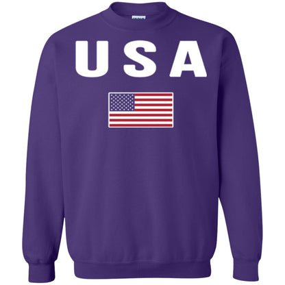 American Flag Us America United States T-shirt Purple