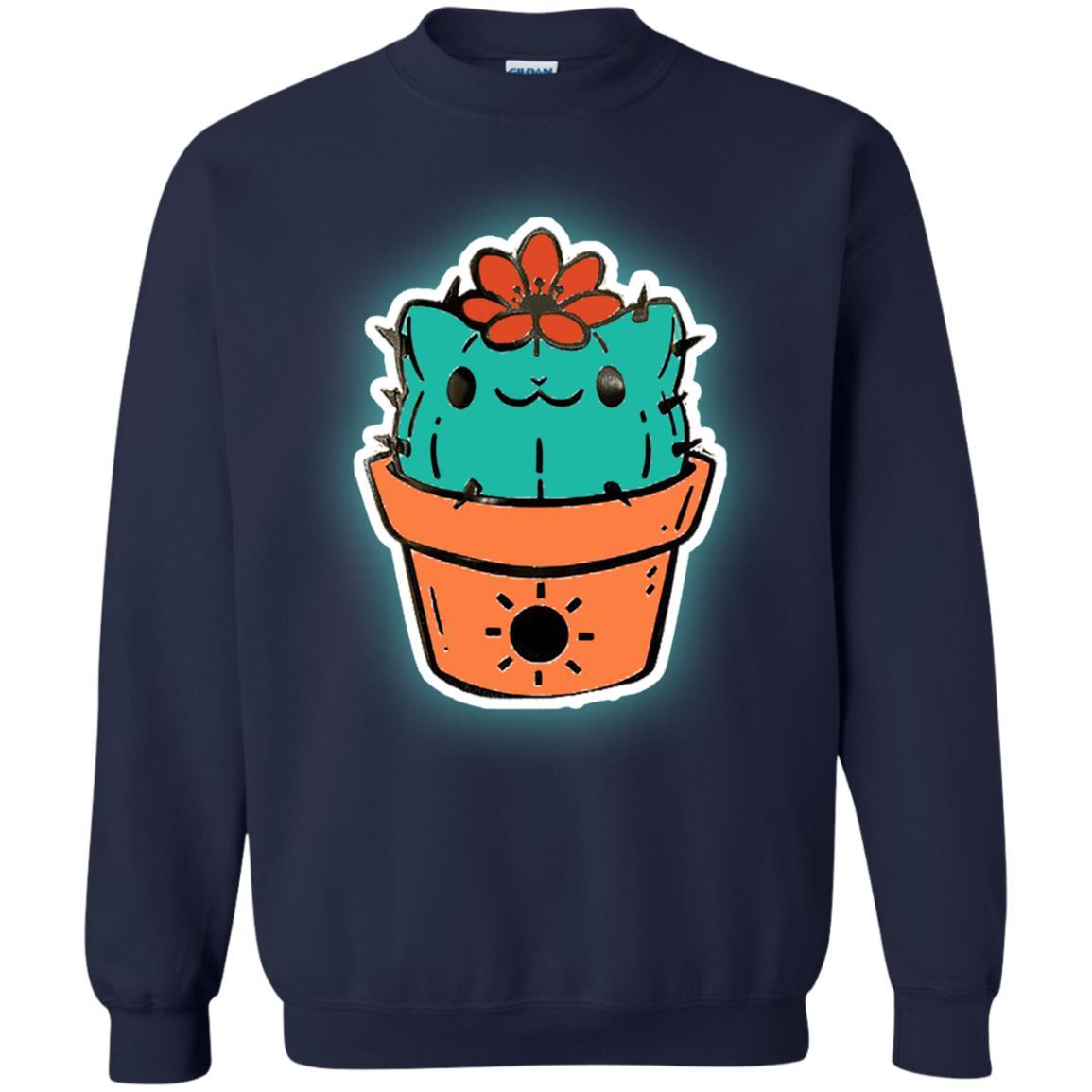 Cat Lovers T-shirt Catcus Navy