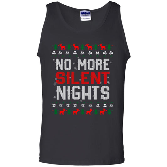 No More Silent Night Chritsmas Idea Quote Gift Shirt Black