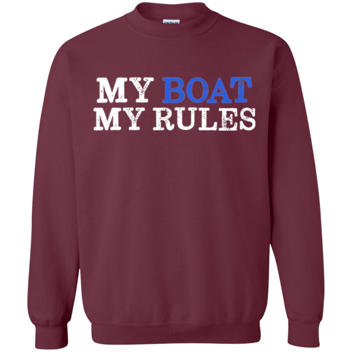 My Boat My Rules T-shirt Maroon