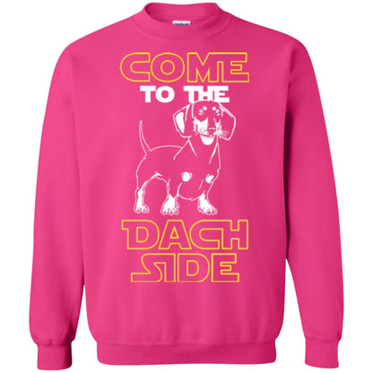 Come To The Dach Side Dachshund Dog Lover Shirt Heliconia