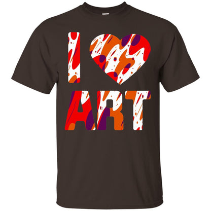 Artist T-shirt I Love Art Dark Chocolate
