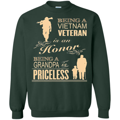 Veteran T-shirt Being A Vietnam Veteran Is An Honor Forest Green