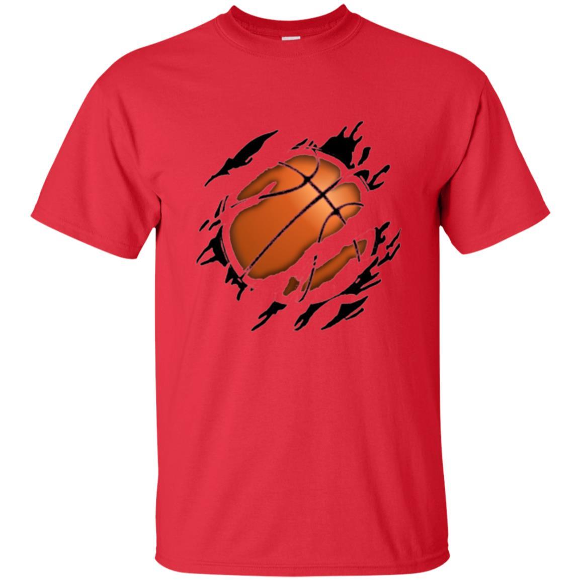 Basketball Lover T-shirt Basketball In Me Red