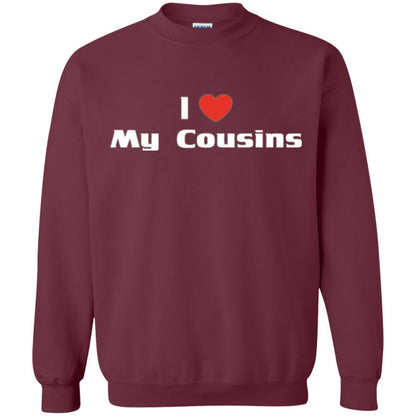 Family T-shirt I Love My Cousins Maroon