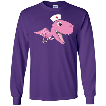 Dinosau-nurse Dinosaurus Nursing Shirt Purple
