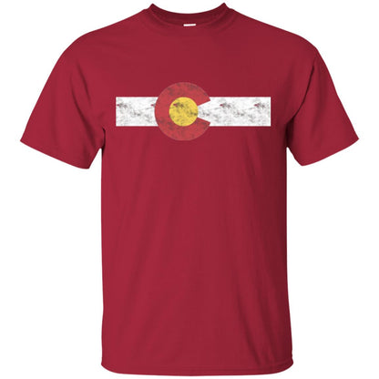 Colorado State Flag T-shirt Patriotic Colorado Day Cardinal