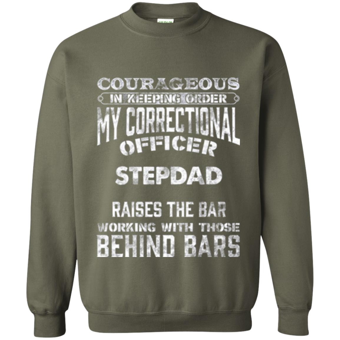 Daddy T-shirt Correctional Officer Step Dad Support Military Green