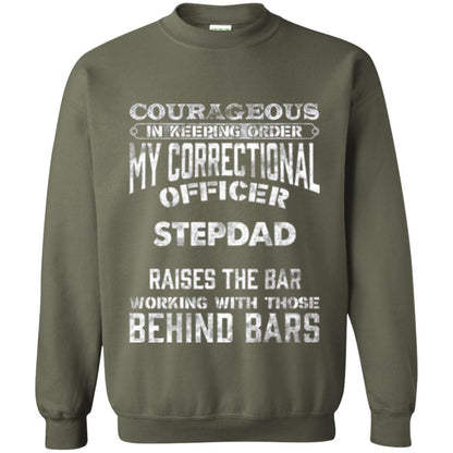 Daddy T-shirt Correctional Officer Step Dad Support Military Green