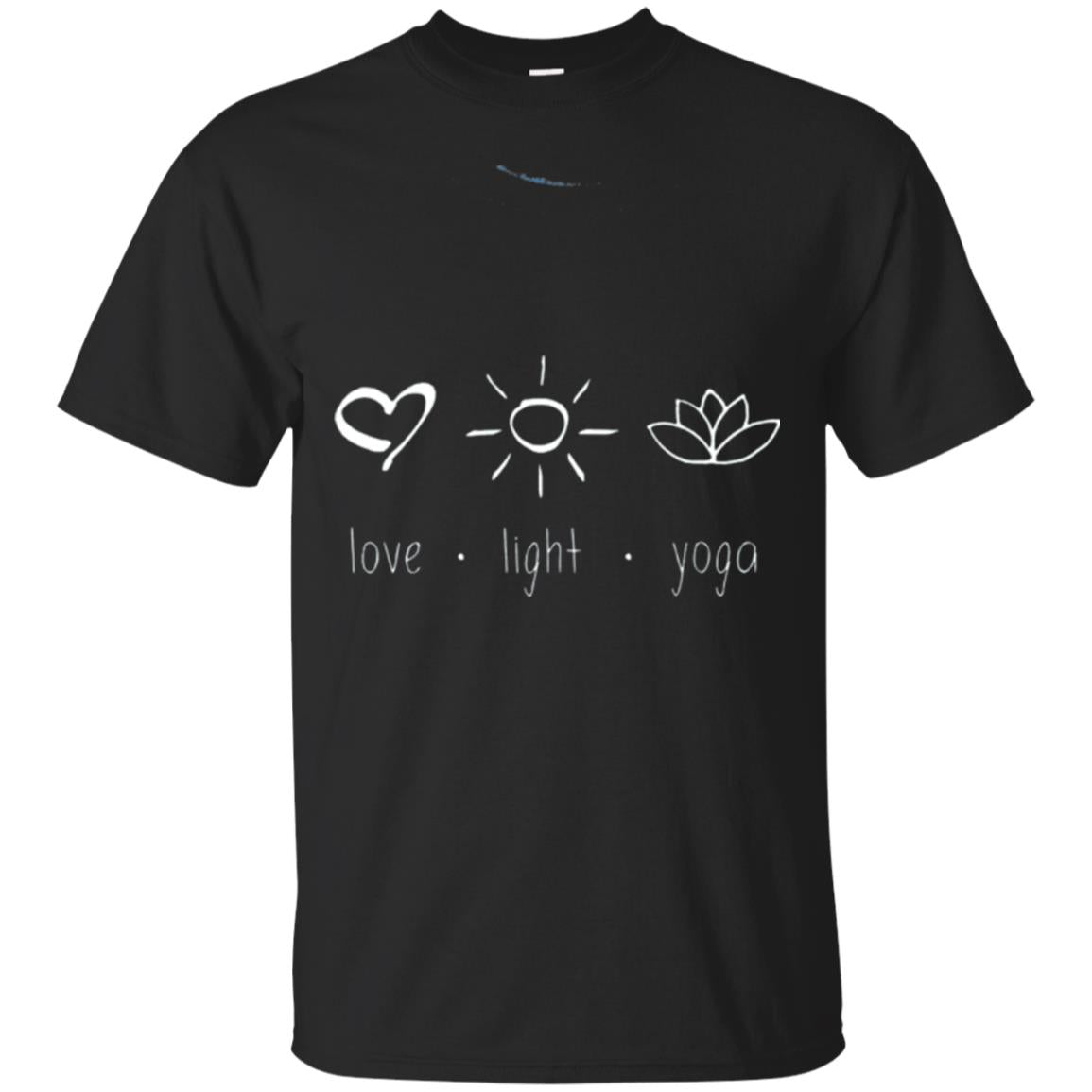 Yoga Lovers T-shirt Love Light Yoga Black